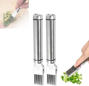 Shred Silk The Knife, 2025 Green Onion Cutter Stainless Steel Chopped Kitchen Slicing Tool Cutter for Vegetables Onion Garlic, Multifunctional Kitchen Food Vegetable Cutter Kitchen Gadget