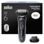 Braun Series 6 Electric Shaver for Men, Wet & Dry Razor, Grey