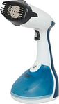 Russell Hobbs RGS1500 HANDY 1500W Garment Steamer | 260ml Detachable Tank | 26g Steam, Auto Shut-Off | Portable Travel Steam Iron | Kills 99.9% Bacteria | Brush Attachment | 2-Year Warranty (Silver)