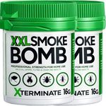 Xterminate XXL 16g Smoke Bomb Fogger Killer For Fleas, Bed bug, Carpet Moths, Cluster Fly, Silverfish, Carpet Beetle Insects (HSE Approved And Tested) (2)