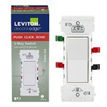 Leviton Decora Edge 15 Amp 3-Way Rocker Switch, White