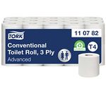 Tork 110782 extra soft toilet rolls T4 / 3-ply tissue rolls advanced quality / compatible with Tork T4 conventional toilet system / extra soft and tear-resistant, pack of 30 (30 x 250 sheets)