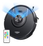 Laresar Clean Robot Vacuum Cleaner with Mop, 8000Pa Robotic Vacuum with LiDAR Navigation, 180 Min Runtime, 3-in-1 Sweep and Mop, 5 Maps, App/Voice Control for Pet Hair, Carpet and Hard Floors, Mars01