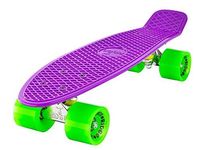 Ridge Skateboards Retro Mini Cruiser Complete Board With Big 70MM Wheels, UK made