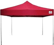 Impact Canopy 10x10 Aluminum Pop Up Canopy Tent Impact Canopies Light Weight Instant Sun and Rain Shelter with Roller Bag, Red (040030004-VC)