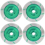 Drfeify 1/10 Scale Brake Disc Aluminum Alloy Vehicles Spare Parts Compatible with HSP 94123 RC Model Car(Green)