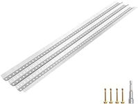 VEVOR Gutter Guards, 5" x 3' Each Gutter Covers System, 69 Packs 207 FT Leaf Gutter Guards, Mill Finish Aluminum Guards for Gutter, DIY Length Cut Gutter Covers for Roofs of Wood, Mental, Shingle