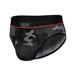 SAXX Men's Underwear - Ultra Super Soft Briefs with Built-in Pouch Support - Underwear for Men, Supersize Camo-black, Large