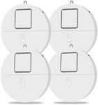 Window Alarm System 4-Pack - Ultra-Loud 120dB Alarms with Advanced Vibration Sensors - Window Security Alarms for Glass Break Detection - Features Low Battery LED Indicator