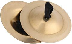 Finger Cymbal, Belly Dance Finger Cymbals 5cm/2.0inch Brass Zills Musical Instrument Dancing Accessory Gold Finger Cymbals Belly Dance Finger for Dancer Ball Party