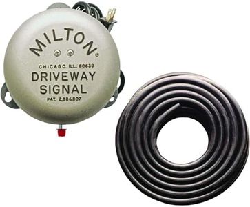 MILTON'S BELLS - Milton Ins Bells Driveway Bell Kit with 25 Signal Hose with Durable Bell Ringer Tubing for Drive-Thru, Residential, or Industrial Driveway Alarms