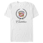 Fifth Sun Men's General Motors Colorful Cadillac Logo T-Shirt - White - Large