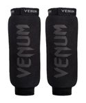 Venum, Kontact Shin Guards Without Foot, Men's, M, Black/Black