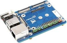 CM4 Base Board (Advanced C Version) for Compute Module 4, with Raspberry Pi 40PIN GPIO Header/MIPI CSI Camera Ports/LCD Display Port/Fan/HDMI/USB/Gigabit Ethernet RJ45 Connector