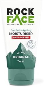 Rock Face Mens Anti Ageing Moisturiser | Fast Absorbing | Combats Signs of Ageing | Fresh Masculine Scent | 100ml