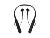 LitVibes Bluetooth Wireless in Ear Neck Band, Neck-Hanging Bluetooth Headset Travel Earphones Lightweight, Button Controls & 360° Surround Sound Quality, Music, Birthday Return Gift - (Black)