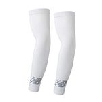 New Balance Unisex Outdoor Sports Compression Arm Sleeves, Arm Warmer, White, Large/X-Large(1 Pair)