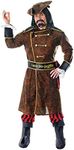 Bristol Novelty AC933 Captain John Longfellow Costume, Mens, Medium