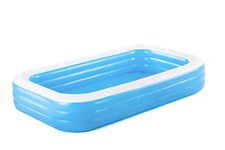 H2OGO! Blue Rectangular Inflatable Family Pool (10' x 6' x 22")