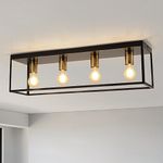 FORCOSO Black Ceiling Lights 4 Ligh