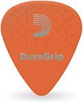 D'Addario DuraGrip Guitar Picks, 10 Pack, Light, Orange (7DOR2-10)