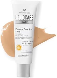 HELIOCARE 360 Pigment Solution Fluid SPF 50+ PA++++ Sunscreen for Pigmentation & Dark Spots | In-Vivo Tested | Niacinamide + Ellagic Acid Depigmenting Formula | Water & Sweat Resistant | Non-Comedogenic | UVA UVB HEVL IR Protection | Tinted Fluid | 50ml
