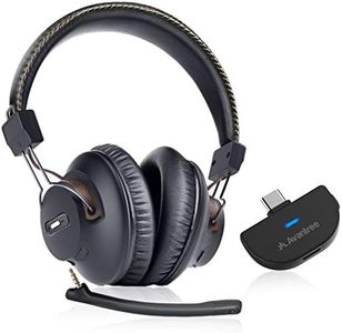 Avantree C519M - Bluetooth Headphones with Mic for PS5 & Switch, Wireless Headset with USB C Adapter for PC & Laptop, Low Latency, Support Two Headphones, 40hrs Playtime