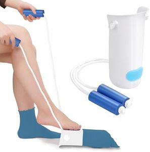 Kekoy Sock Aids for Putting Socks On and Off for Men and Women, Easy to Use Than Sock Aid Stocking Slider with Three-Finger, Sock Helper with Foam Handles for Disabled Aids, Elderly(1 Pack White)