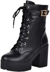 BINDAN Chunky Platform Boots for Wo