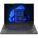 Lenovo Thinkpad E16 Gen 1 16" WUXGA (1920 x 1200) Touchscreen Laptop - Intel Core i7-1355U (10 Core) Processor, 16GB RAM, 512GB SSD, Windows 11 Pro - Black (21JN003XUS)