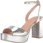 Chinese Laundry Women's Theresa Heeled Sandal, Silver, 7.5
