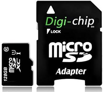 Digi-Chip 128GB Micro-SD Memory Card for Samsung Galaxy S7 and Samsung S7 Edge Smartphone Phone