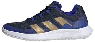 adidas Men's Forcebounce Volleyball Shoes Low (Non Football), Navy Blue/Matte Gold/Lucid Blue, 7 UK