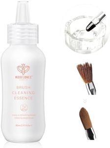 Modelones Nail Art Brush Cleaner & Restorer for Solid Gel Polish/Nail Extension Gel/Builder Gel/Nail Art Liner/Dip Powder/Acrylic Powder Manicure Brush DIY Salon at Home - 80ml/2.71 Fl.Oz