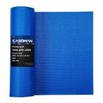 CASOMAN Professional Tool Box and Drawer Liner, Blue, Easy Cut Non-Slip Foam Rubber Toolbox Drawer Liner Mat - Adjustable Thick Cabinet Liners, 24inch (Wide) X 24feet (Long)