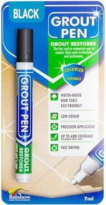 Grout Pen - Designed for Restoring Tile Grout in bathrooms & Kitchens (Black)