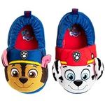 Nickelodeon Paw Patrol Boys Plush Slip On Slippers, Size 5-6 Toddler, Blue