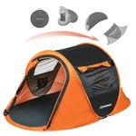 EchoSmile Instant Pop-Up Camping Tent, 2 Person Tent, Family Tents for Camping, Portable Automatic Tent, Water Resistance Dome Tent, Easy Set up Windproof Outdoor Backpacking Tent for Hiking