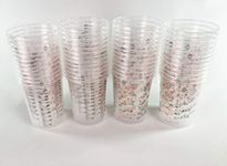 600ml Clear Plastic Mixing Cup - 50pk - No Lid