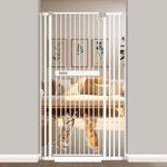 70.86" High Extra Tall Cat Gate, 29.92-45.66" Wide Cat Gate, Pressure Mounted Walk Through Baby Pet Gate, Auto Close, No Drilling, Cat Gate for Doorways, Kitchen