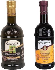 Colavita Extra Virgin Olive Oil (500 ml) & Balsamic Vinegar of Modena (500ml) | Combo Pack of 2 | Imported from Italy | For Cooking, Salad Dressings and Marinating Fresh or Grilled Vegetables