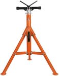 GAOMON Heavy-Duty Pipe Jack Stand, 28''-52'' Adjustable Folding Pipe Stand, 2500 lbs Load Capacity, Ideal for Welding, Automotive, and Construction Projects, Organge