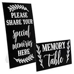 Set of 2 Memory Signs for Funerals,