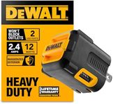 DEWALT 2-Port USB Wall Charger — NeverBlock Worksite Charger — Dual 5V 2.1A Power AC Adapter — Fast Charging Block Cube for iPhone 14 and Android