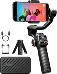 Hohem iSteady M6 Smartphone Gimbal Stabilizer, 3-Axis Phone Gimbal for iPhone & Android, 360°Infinite Rotation, 0.91″ OLED Display, Phone Stabilizer for Video Recording, YouTube TikTok