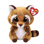 TY Beanie Boo’s RUSTY - Brown Raccoon Regular Size 6”