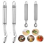 4pcs Pepper Seed Corer Remover,Stra