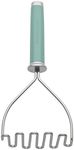 KitchenAid Gourmet Stainless Steel Wire Masher, 10.24-Inch, Aqua Sky