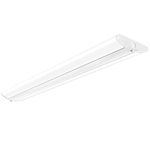AntLux 4FT LED Wraparound Light Fixture 50W Ultra Slim LED Shop Lights for Garage, Eye Care, 5500 Lumens, 4000K Neutral White, 4 Foot Flush Mount Office Ceiling LED Wrap Light for Workshop Kitchen