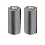 VCR Butyl Tape - 5 Meters in Length 240mm / 10" Width - 2 Rolls Per Pack - Butyl Tape for Pipe and Water Leakage, Aluminium Rubberised Tape, Waterproof and Weatherproof Tape